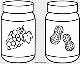 Peanut Butter And Jelly Coloring Page sketch template