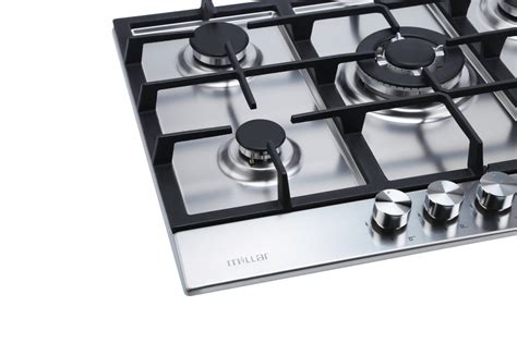 70cm 5 burner stainless steel gas hob - Millar Limited