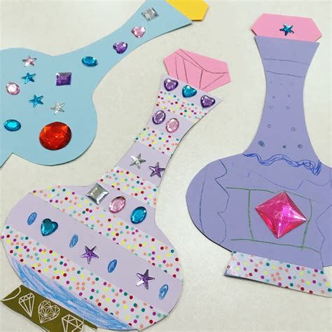 These are some of the finished creations from our Shimmer and Shine genie craft birthday party ...