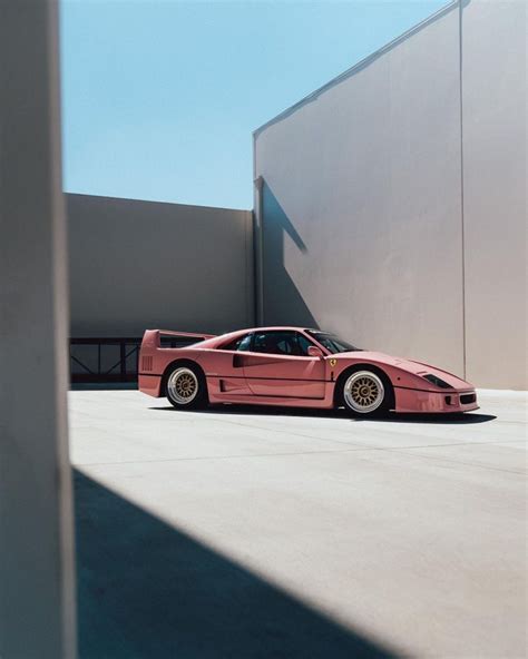 2022 SEMA-Bound Pink Ferrari F40 Is Real and It Packs a $30,000 Titanium Exhaust