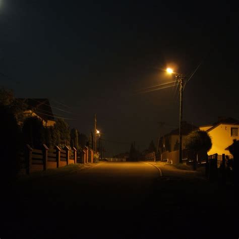 Empty street at night by drThinker on DeviantArt | Night landscape ...