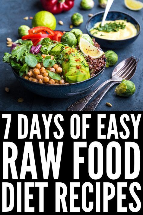 7 Days of Raw Food Recipes for Weight Loss | Perfect for beginners ...