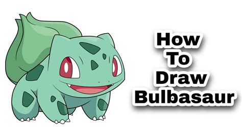 How To Draw Bulbasaur - Pokemon Step by Step - YouTube