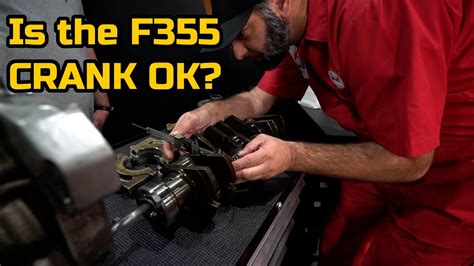 Inspecting the CRANK and MAIN BEARINGS on our FERRARI F355 ENGINE REBUILD - YouTube