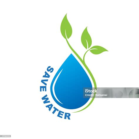 Save Water Stock Illustration - Download Image Now - Water Conservation ...