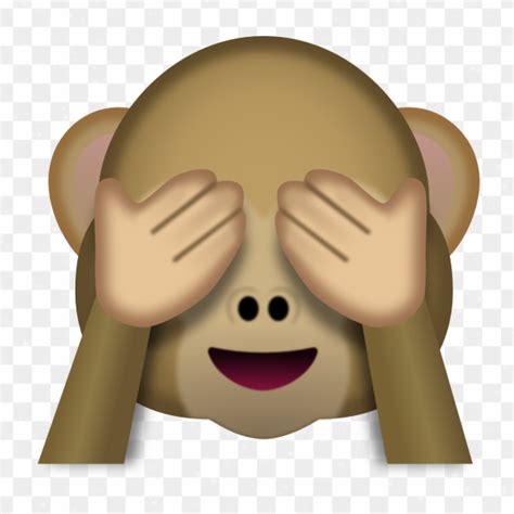 Emoji tapándose los ojos PNG transparente | Monkey emoji, Emoji, Monkey stickers