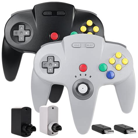 Amazon.com: 2.4 GHz Wireless N64 Switch Online Controller, USB Receiver ...