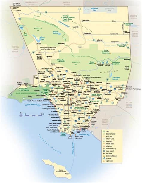 Printable Map Of Los Angeles County - Printable Maps