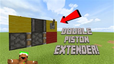 How to make double piston extenders! | Bedrock Redstone - YouTube