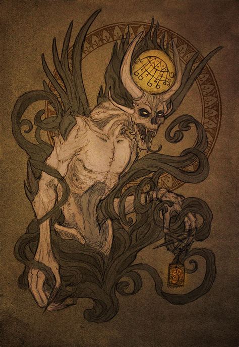 Demons of Goetia - Bifrons Digital Art by Cambion Art - Pixels