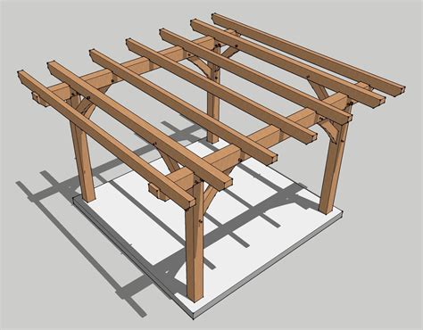 12x12 Pergola Plan - Timber Frame HQ