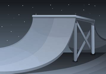 Sunny day skate park concept background cartoon Vector Image