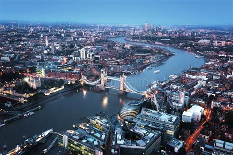 London Aerial View with Tower Bridge Stock Photo - Image of city, attraction: 82684252