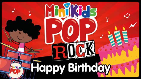 Happy Birthday 🎂 (ROCK) Preschool Kids songs ABCs and 123s - YouTube