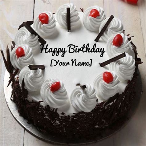 Write Name On Birthday Black Forest Cake - 1000x1000 - Download HD Wallpaper - WallpaperTip