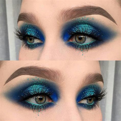 Pin by Genavieve Albert on Makeup- I've Got The Blues | Halo eye makeup, Eye makeup, Colorful makeup