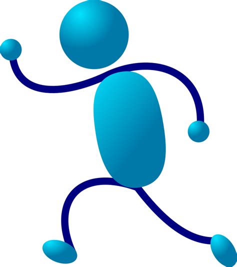 Blue Stick Figure - ClipArt Best