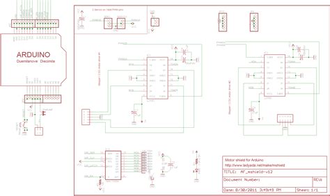 Adafruit Motor Shield Schematic