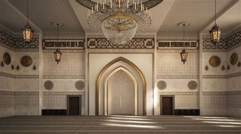 El Zaidan mosque is located in Damam , KSA .Interior design and ...