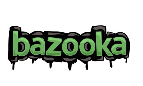 BAZOOKA writing vector design on white background 7938269 Vector Art at Vecteezy