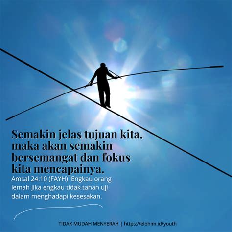 TIDAK MUDAH MENYERAH – Elohim Ministry