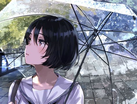 umbrella-anime-girl-cute-rain-original Kawaii Anime Girl, Anime Art Girl, Anime Girls, Fantasy ...