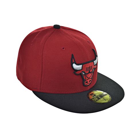 New Era Chicago Bulls NBA 59Fifty Men's Fitted Hat Cap Red-Black | eBay