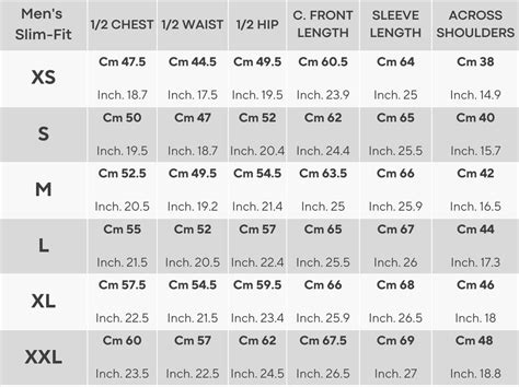 Men's Shirts Sizing - How to find your size – camixa.com