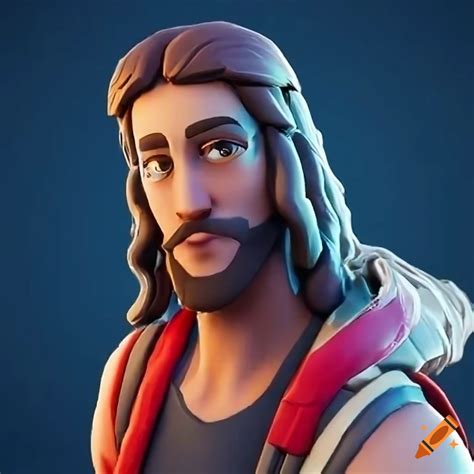 Fortnite skin inspired by jesus on Craiyon