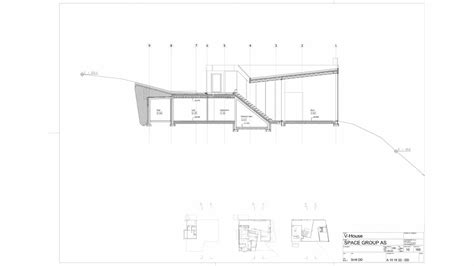 LONG SECTION - V-House | House, Space group, Architecture