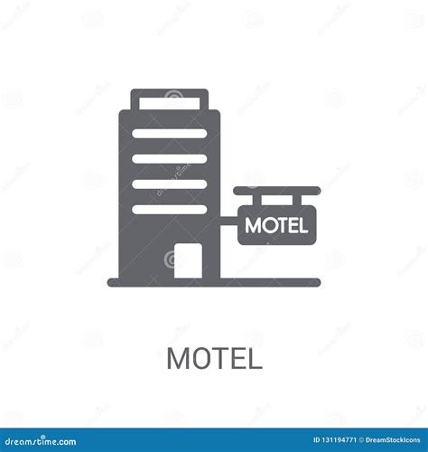 Motel Icon. Trendy Motel Logo Concept on White Background from R Stock Vector - Illustration of ...