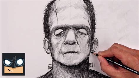 How To Draw Frankenstein | Halloween Sketch Tutorial - YouTube