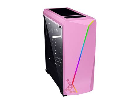 DIYPC S2-PINK-RGB Pink Computer Case - Newegg.ca