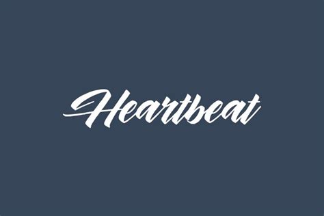 heartbeat-free-font-01 | Fonts Shmonts