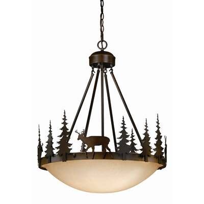 Loon Peak Jensen 3-Light Pendant | Wayfair Bronze Pendant Light ...