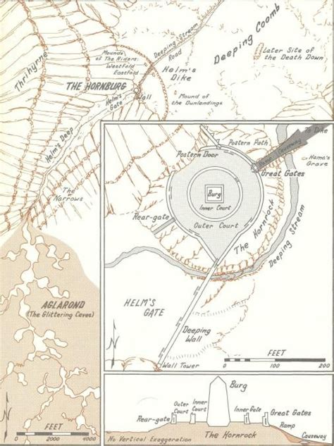 Helm's Deep Map | Tierra media, Tolkien, Mapas