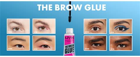 NYX Brow Glue Extreme Hold Gel - Clear | Long-lasting Eyebrow Styling