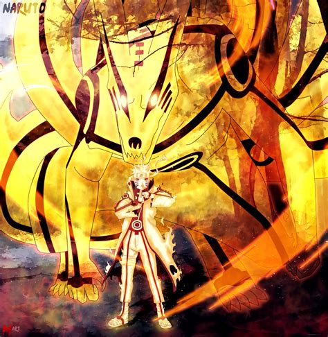 Naruto Sage Bijuu mode and Kurama by MArttist on DeviantArt