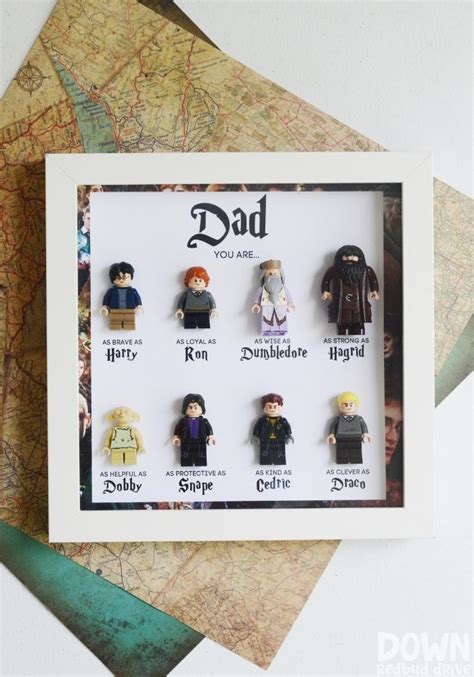 DIY Father's Day Harry Potter Shadowbox | Free printable background!