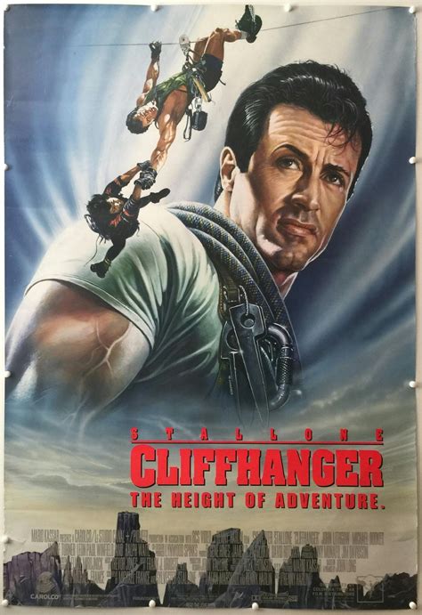 Cliffhanger movie poster #movietwit #movieposters #adventure #action | Stallone movies, Movie ...