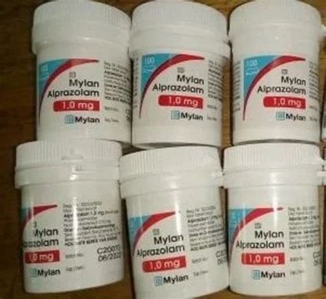 Mylan Alprazolam 1mg at Rs 2550/bottle in Mumbai | ID: 2853276256891