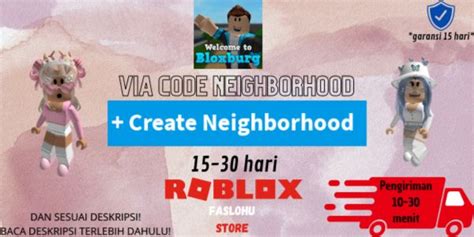 Buy Item Bloxburg Neighborhood (via code) Roblox Most Complete and Cheapest Januari 2023 1901928 ...