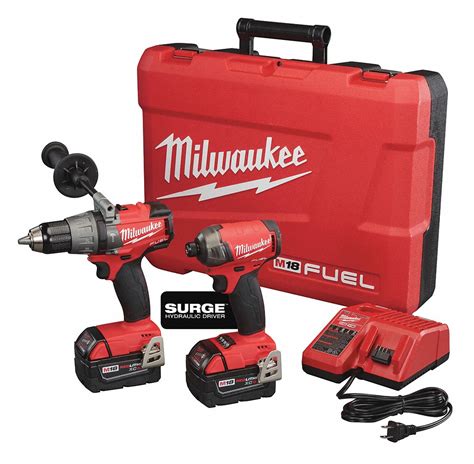 MILWAUKEE M18 FUEL, Cordless Combination Kit, 18.0 Voltage, Number of Tools 2 - 49JV04|2899-22 ...