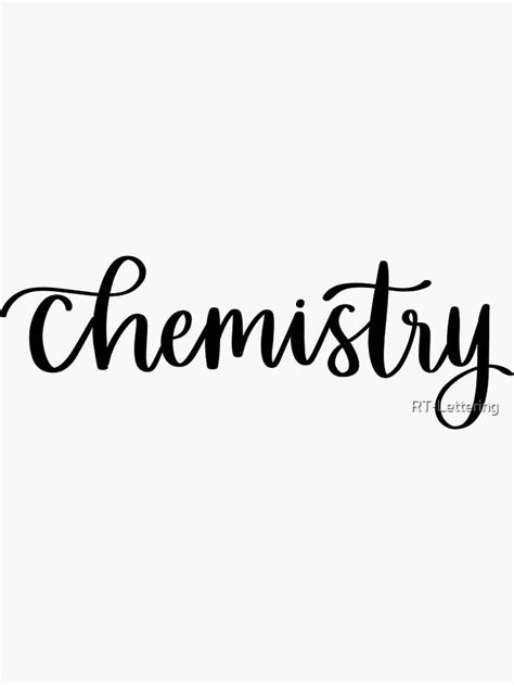 Chemistry - Folder/Binder Sticker Sticker by RT-Lettering in 2022 ...