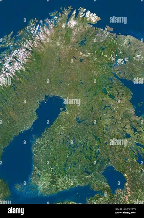 Finland, satellite image Stock Photo - Alamy