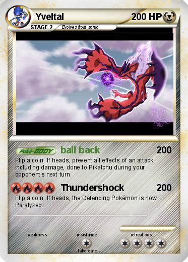 Pokémon Yveltal 1748 1748 - ball back - My Pokemon Card