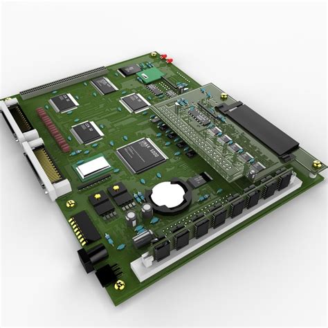 3d 3ds electronic circuit board