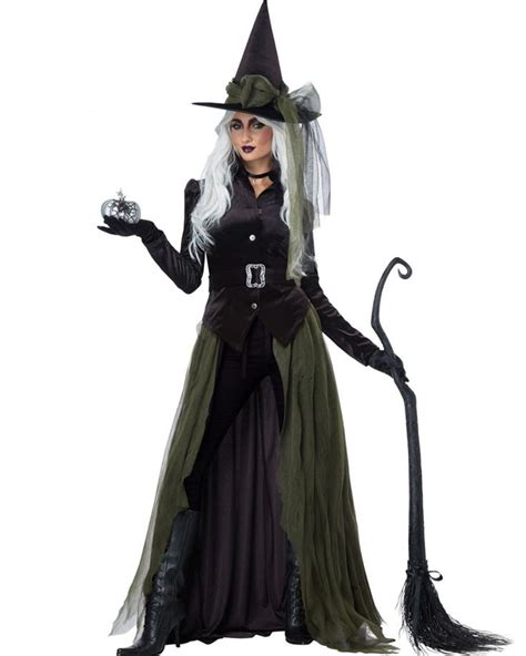 Green Gothic Witch Womens Costume from Costumebox | Witches costumes for women, Witch costume ...