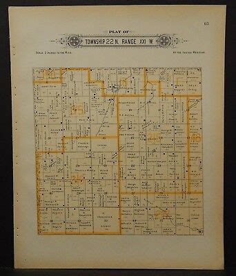 Oklahoma Woodward County Map Woodward Township 1910 !R6#41 | eBay