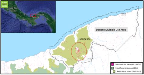 Copper mine destroying forests in Panama’s Mesoamerican Biological Corridor